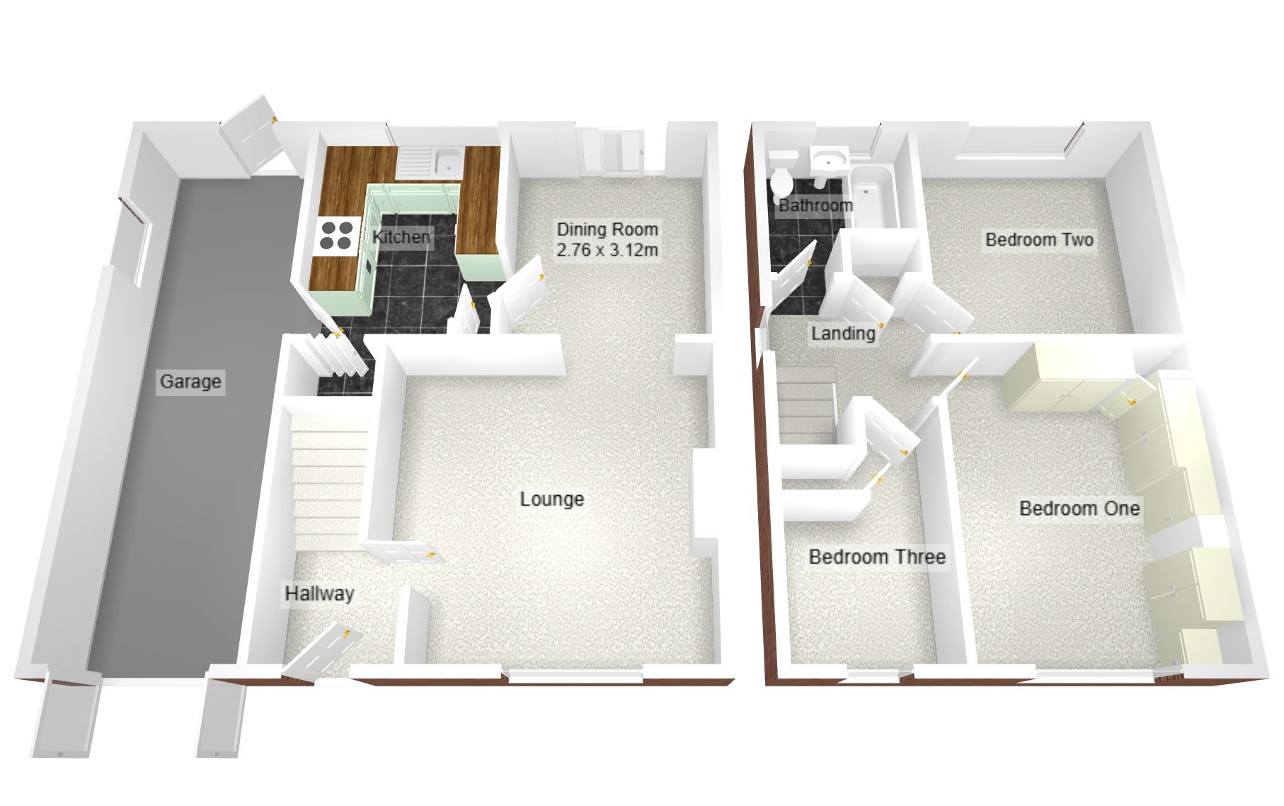 3 bedroom semi-detached house For Sale in Coventry - Floorplan 2.