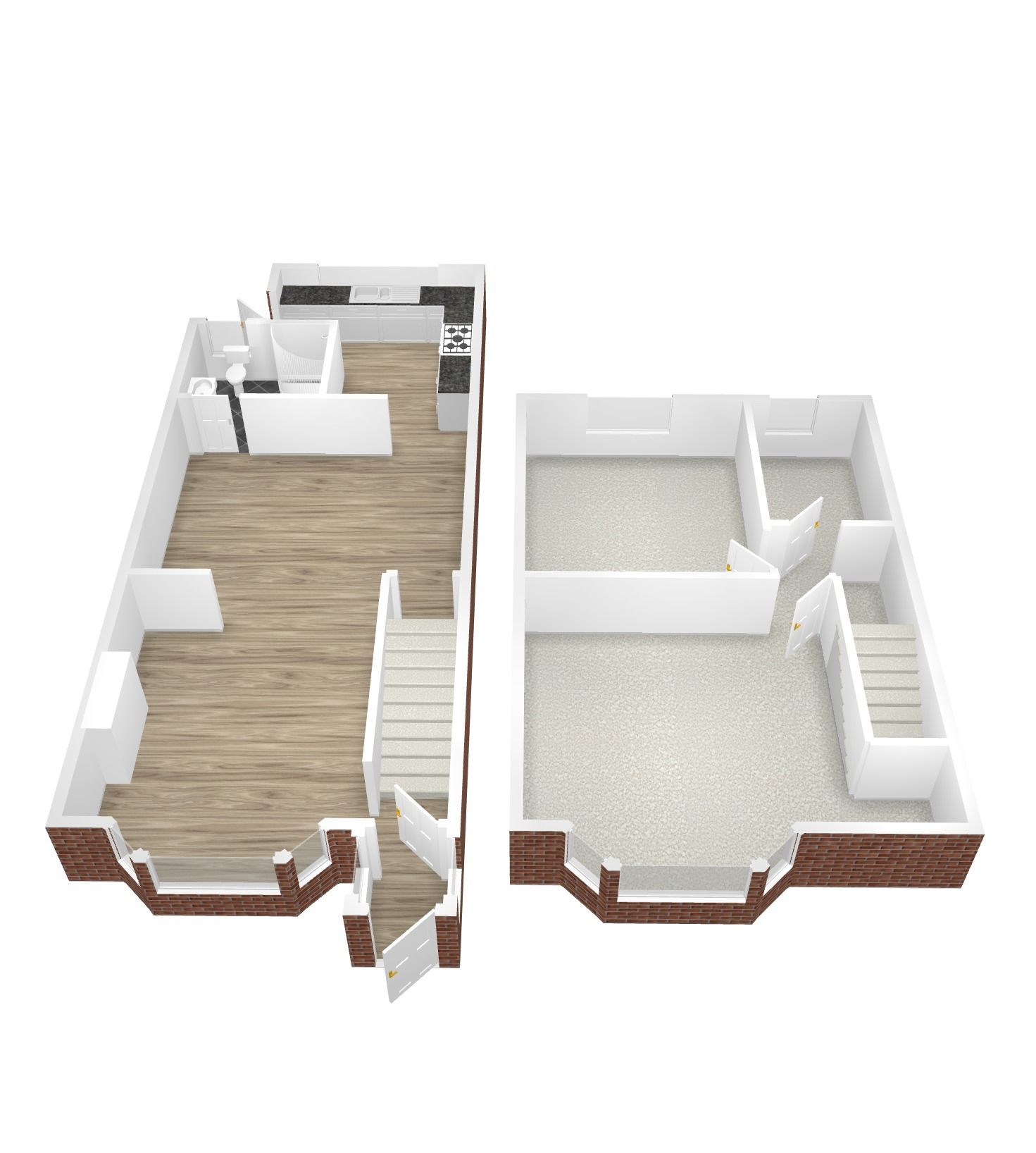 2 bedroom mid terraced house SSTC in Coventry - Floorplan 2.