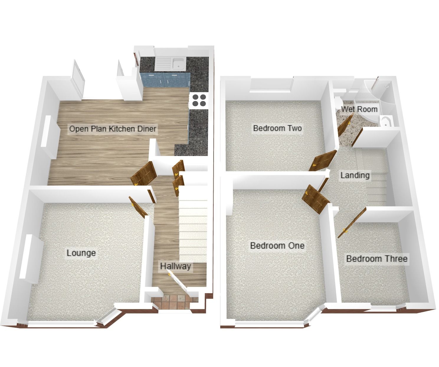 3 bedroom end terraced house For Sale in Coventry - Floorplan 2.