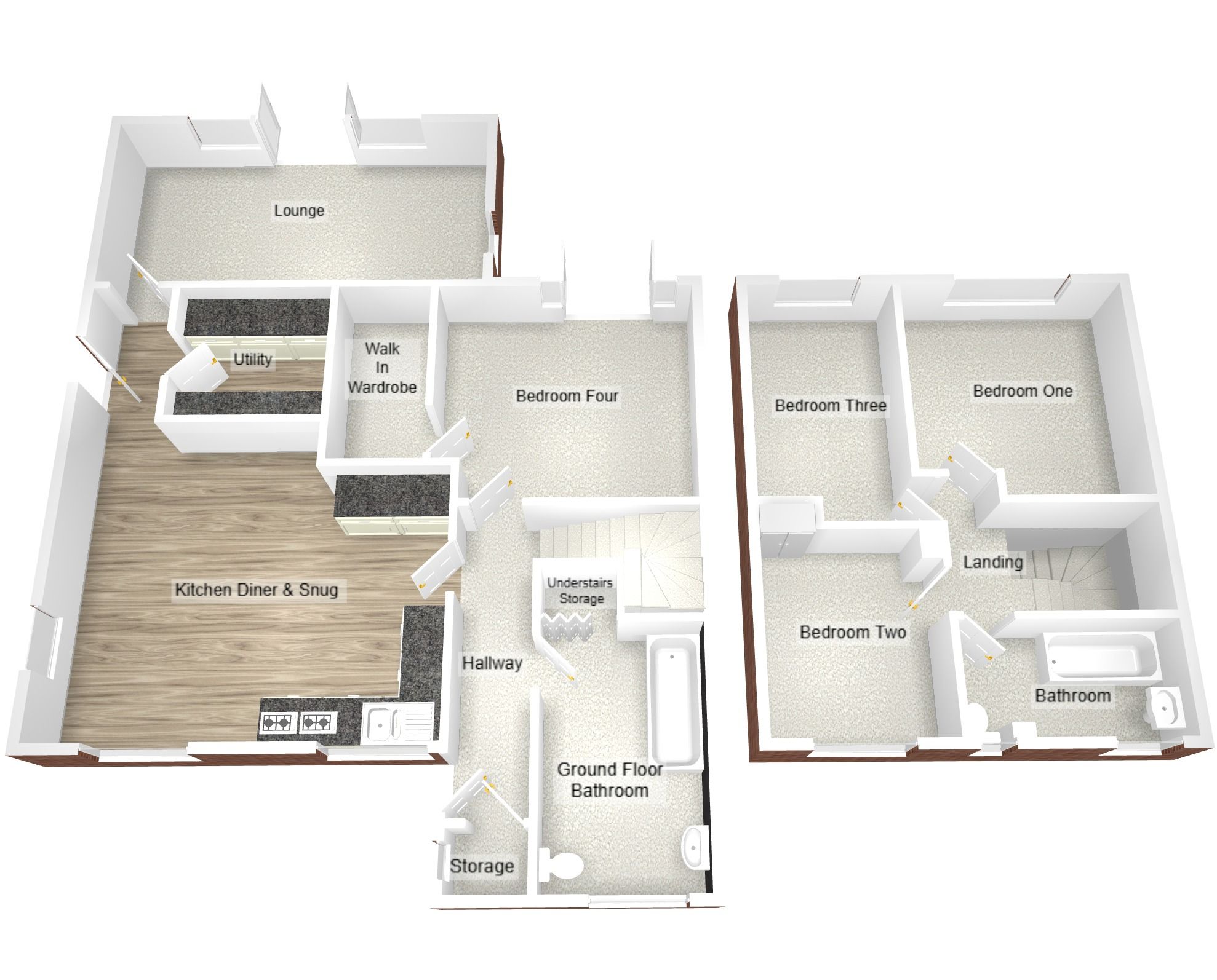 4 bedroom end terraced house For Sale in Coventry - Floorplan 2.