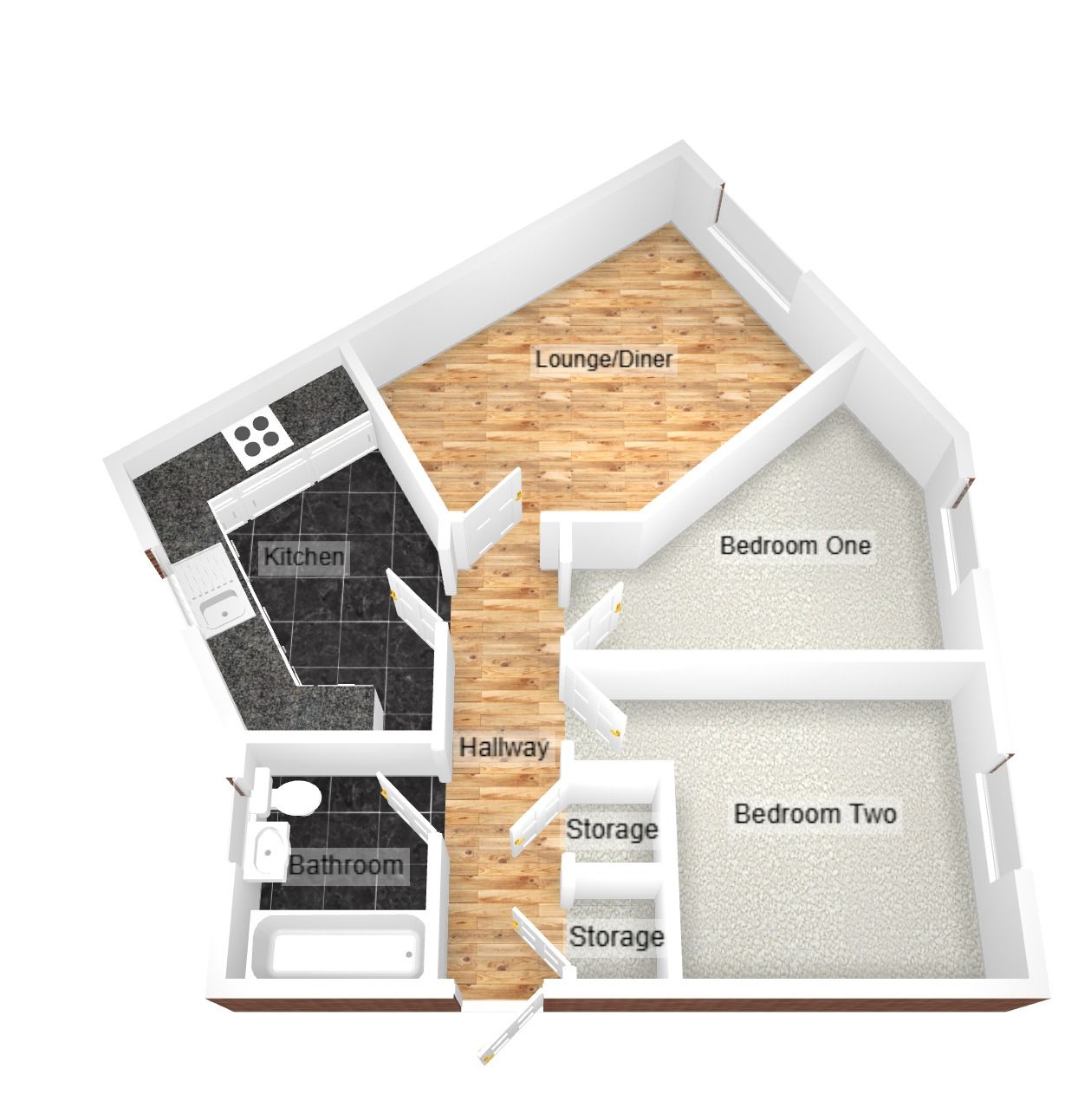2 bedroom apartment flat/apartment For Sale in Coventry - Floorplan 2.