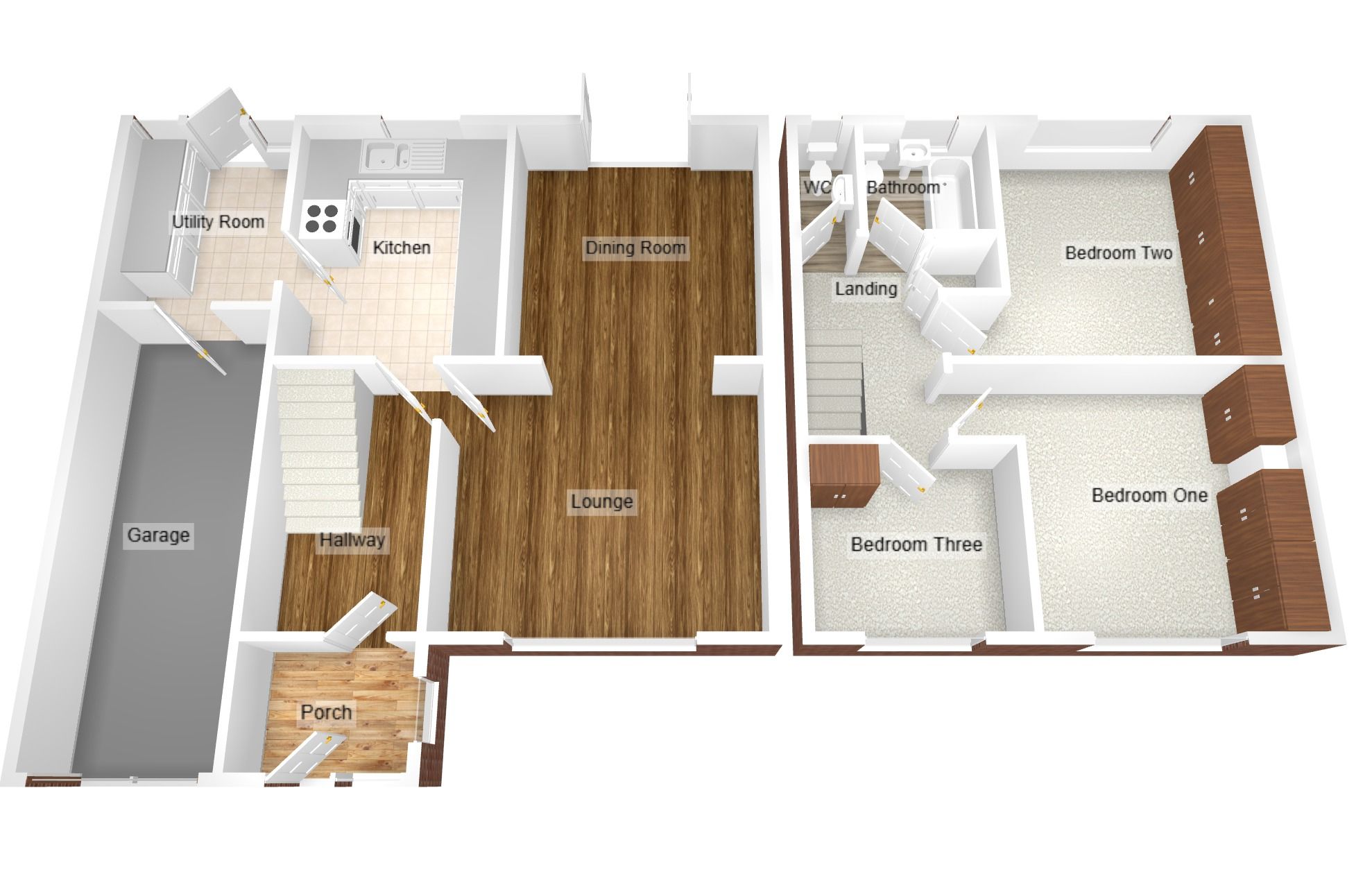 3 bedroom semi-detached house For Sale in Coventry - Floorplan 2.