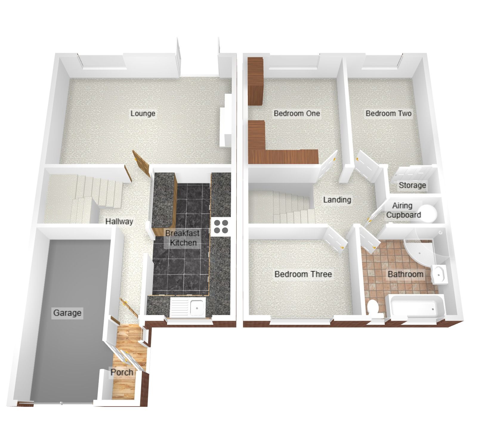3 bedroom mid terraced house For Sale in Coventry - Floorplan 2.