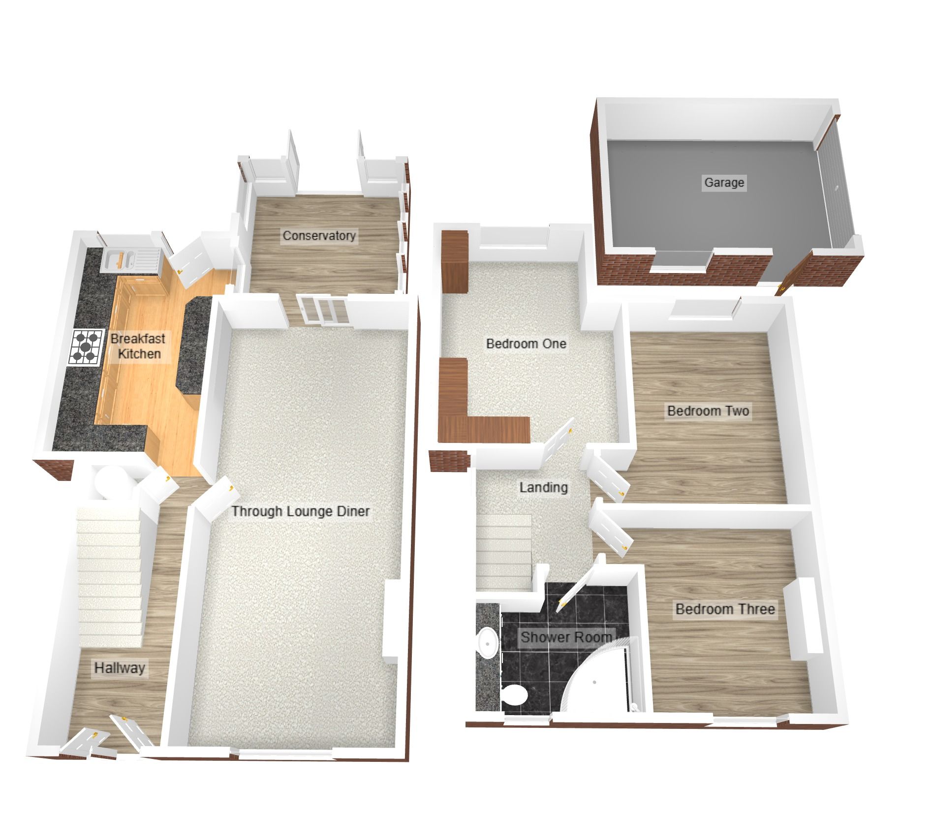 3 bedroom semi-detached house For Sale in Coventry - Floorplan 1.