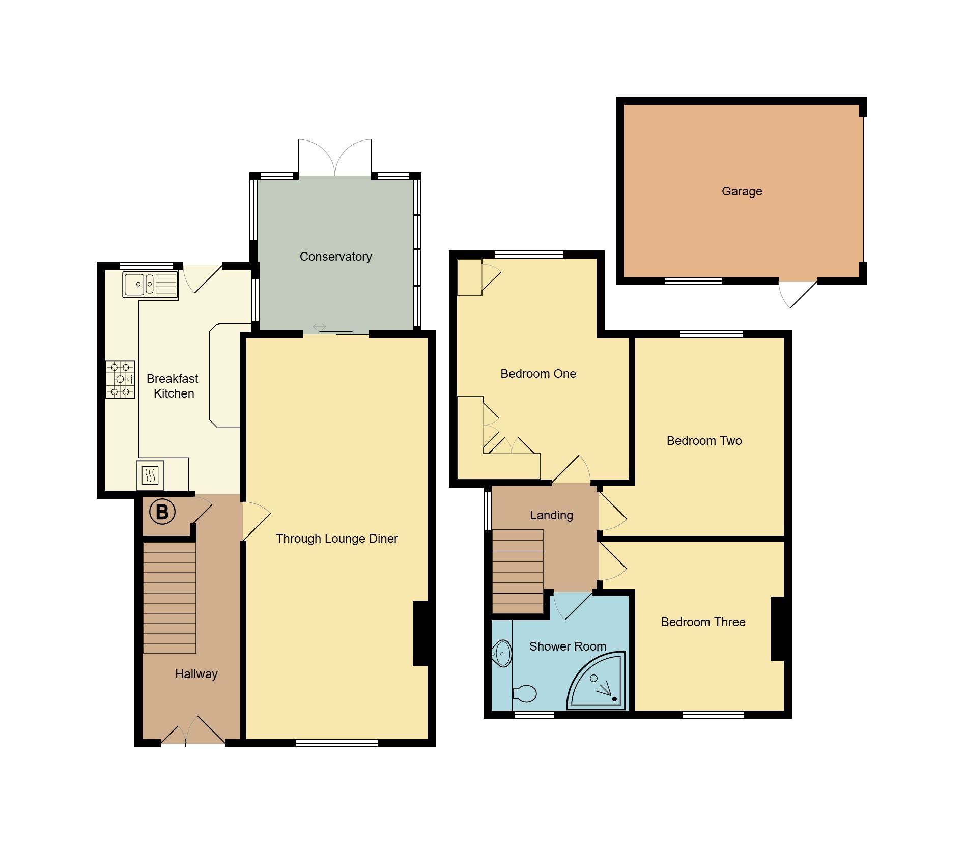 3 bedroom semi-detached house For Sale in Coventry - Floorplan 2.