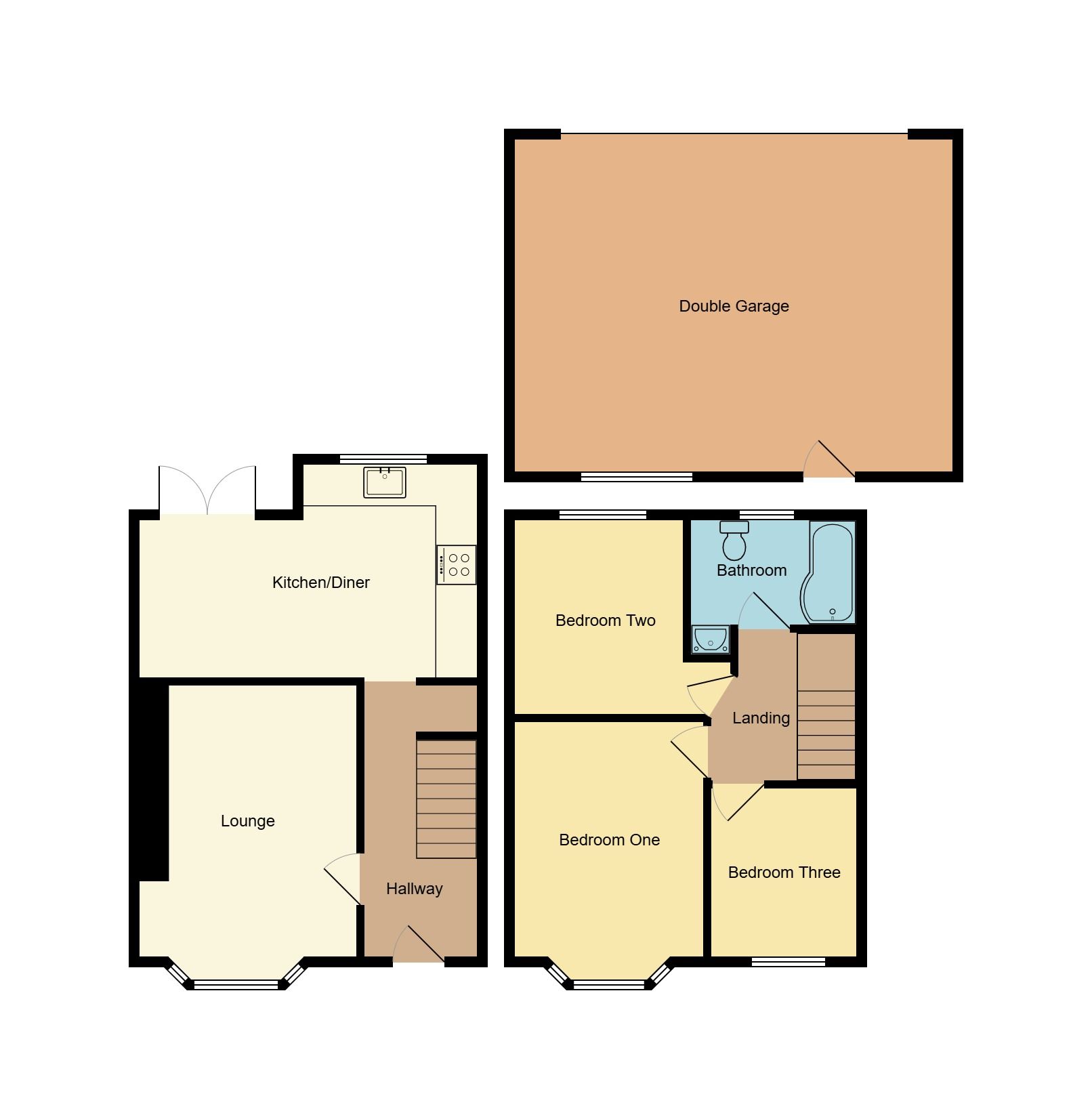 3 bedroom end terraced house For Sale in Coventry - Floorplan 1.
