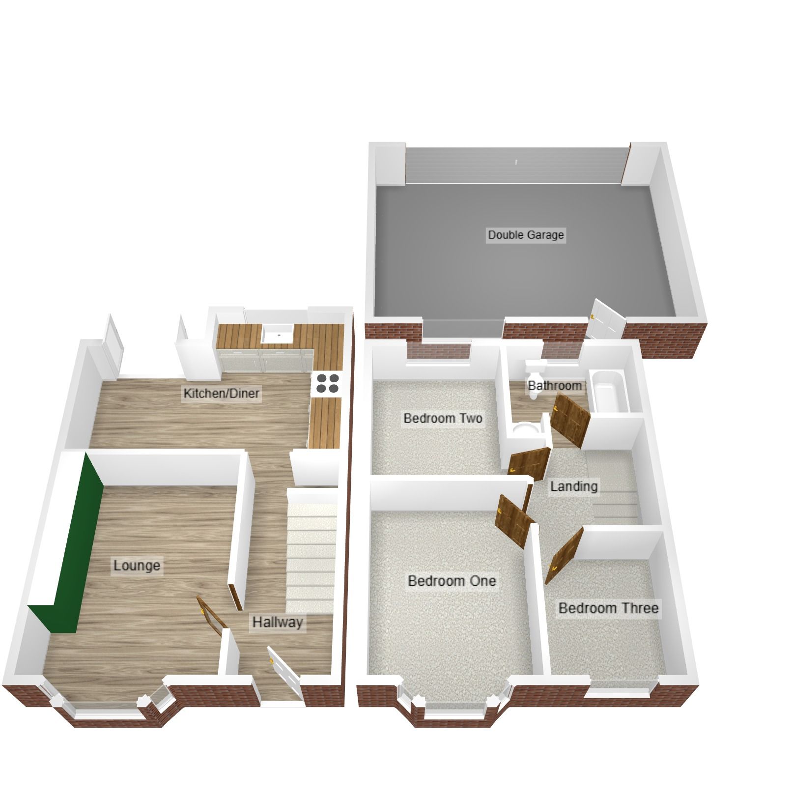3 bedroom end terraced house For Sale in Coventry - Floorplan 2.