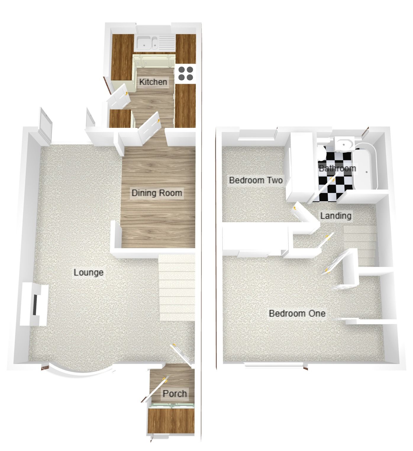 2 bedroom semi-detached house For Sale in Coventry - Floorplan 2.