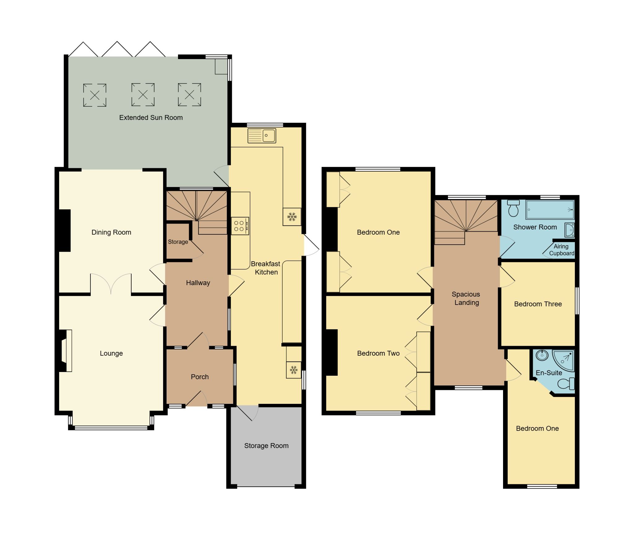 4 bedroom semi-detached house For Sale in Coventry - Floorplan 1.