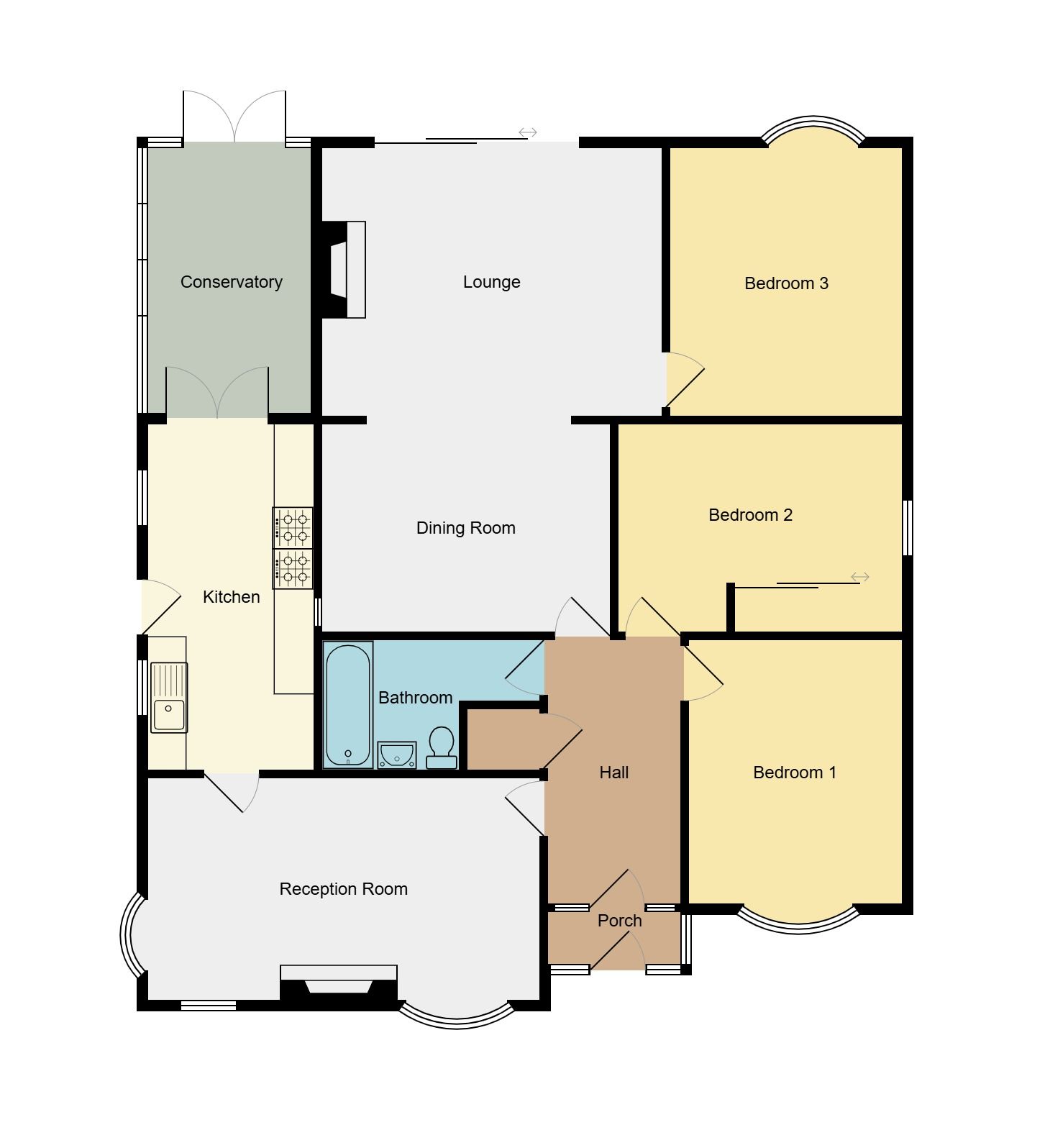 3 bedroom detached bungalow For Sale in Coventry - Floorplan 2.