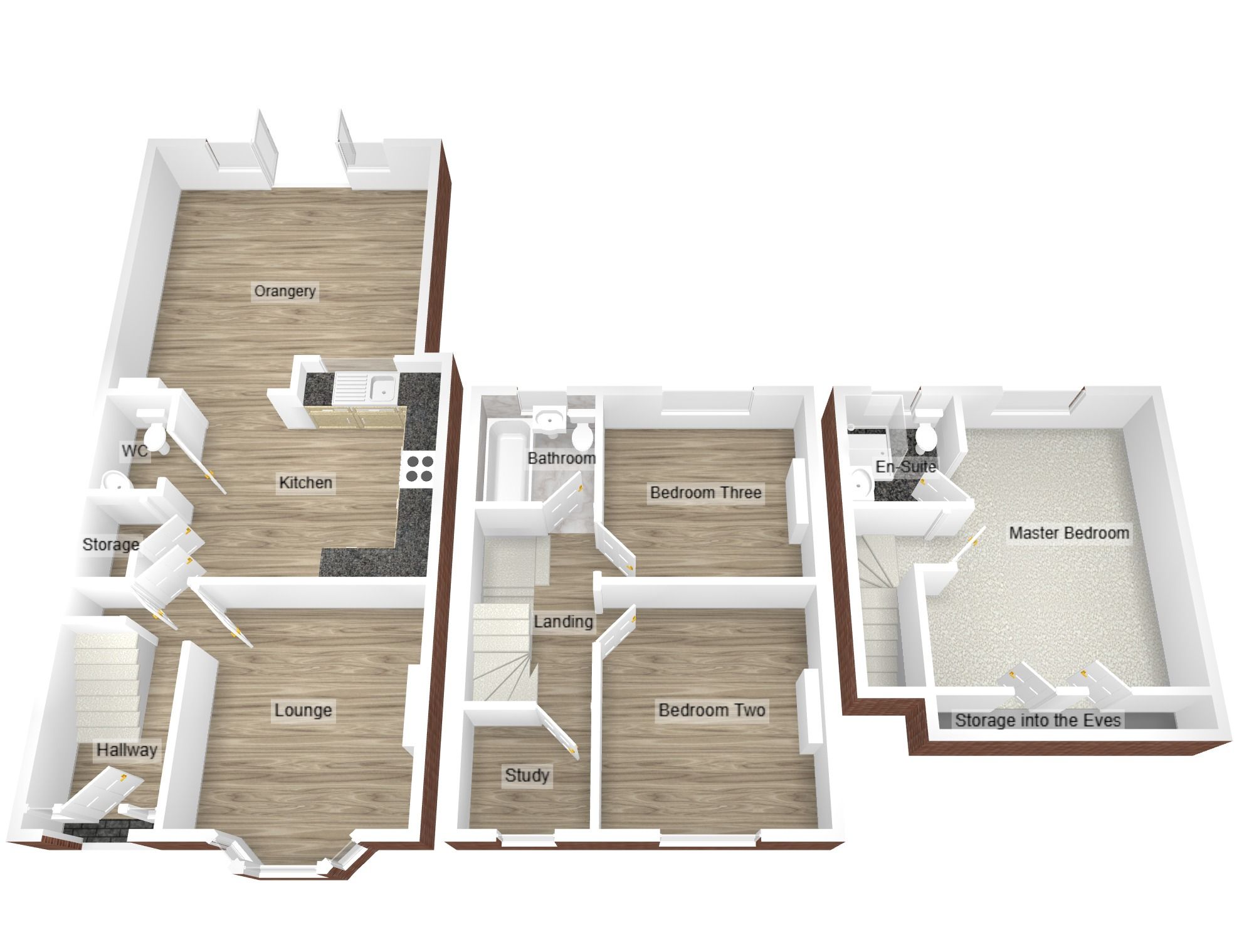 3 bedroom mid terraced house For Sale in Coventry - Floorplan 2.