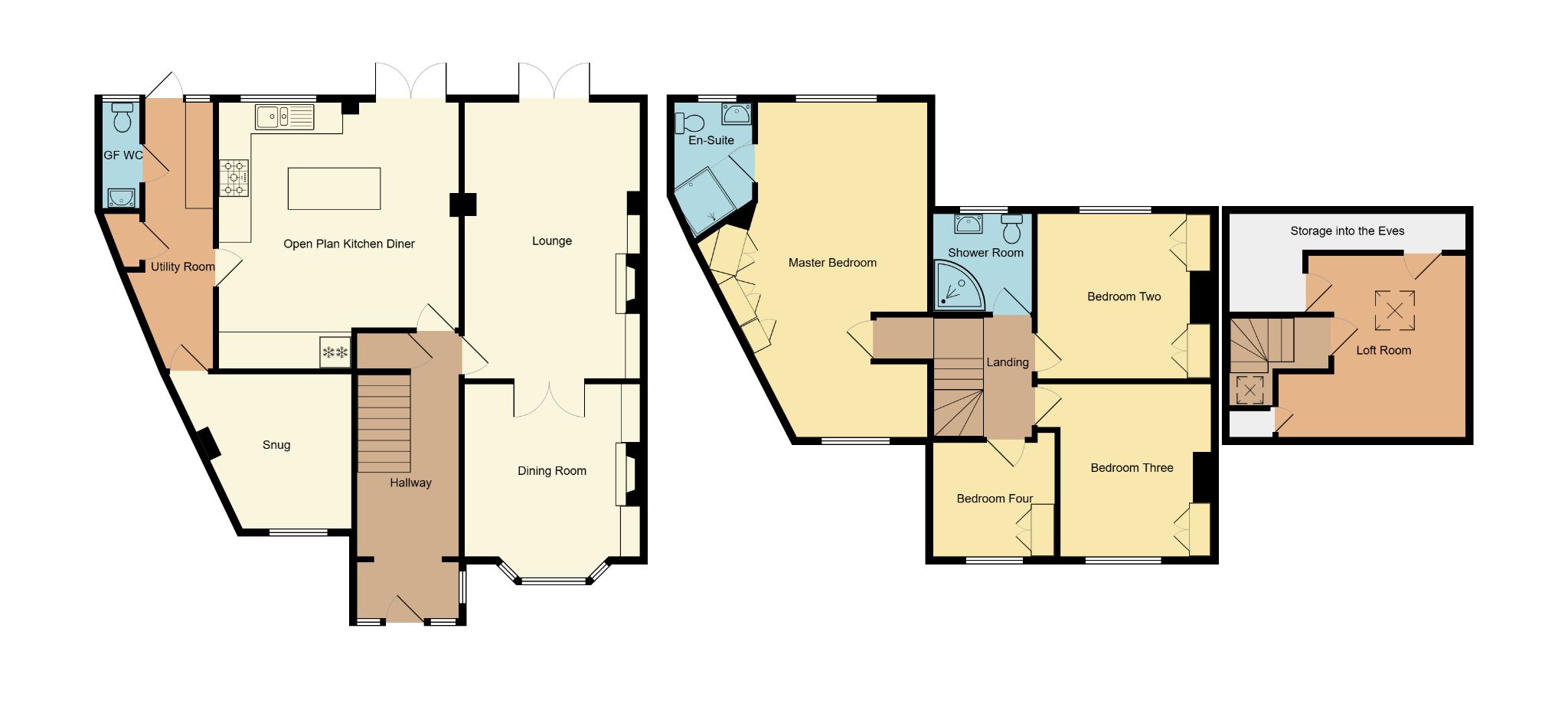 4 bedroom semi-detached house For Sale in Coventry - Floorplan 1.