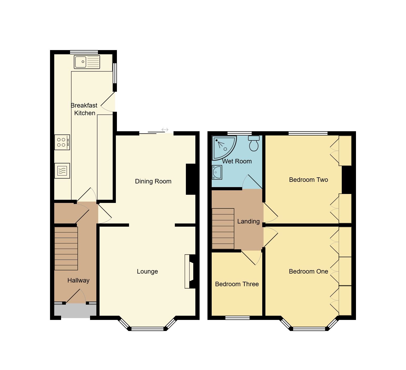 3 bedroom mid terraced house For Sale in Coventry - Floorplan 1.
