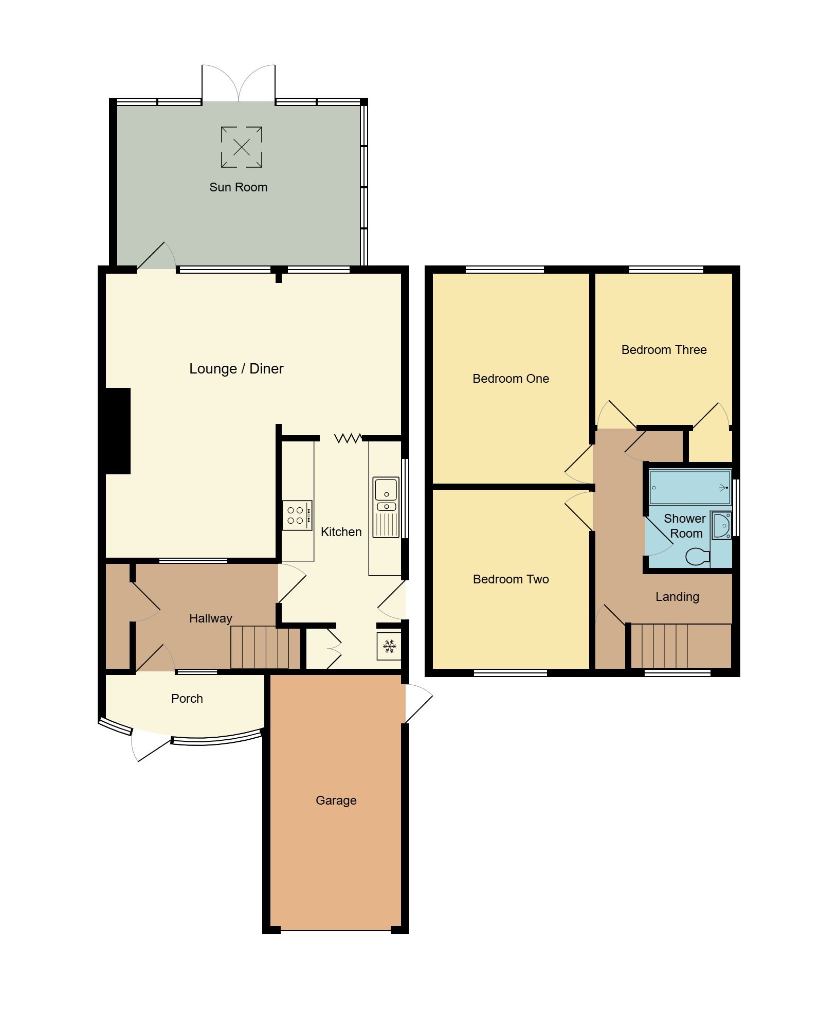 3 bedroom semi-detached house For Sale in Coventry - Floorplan 1.
