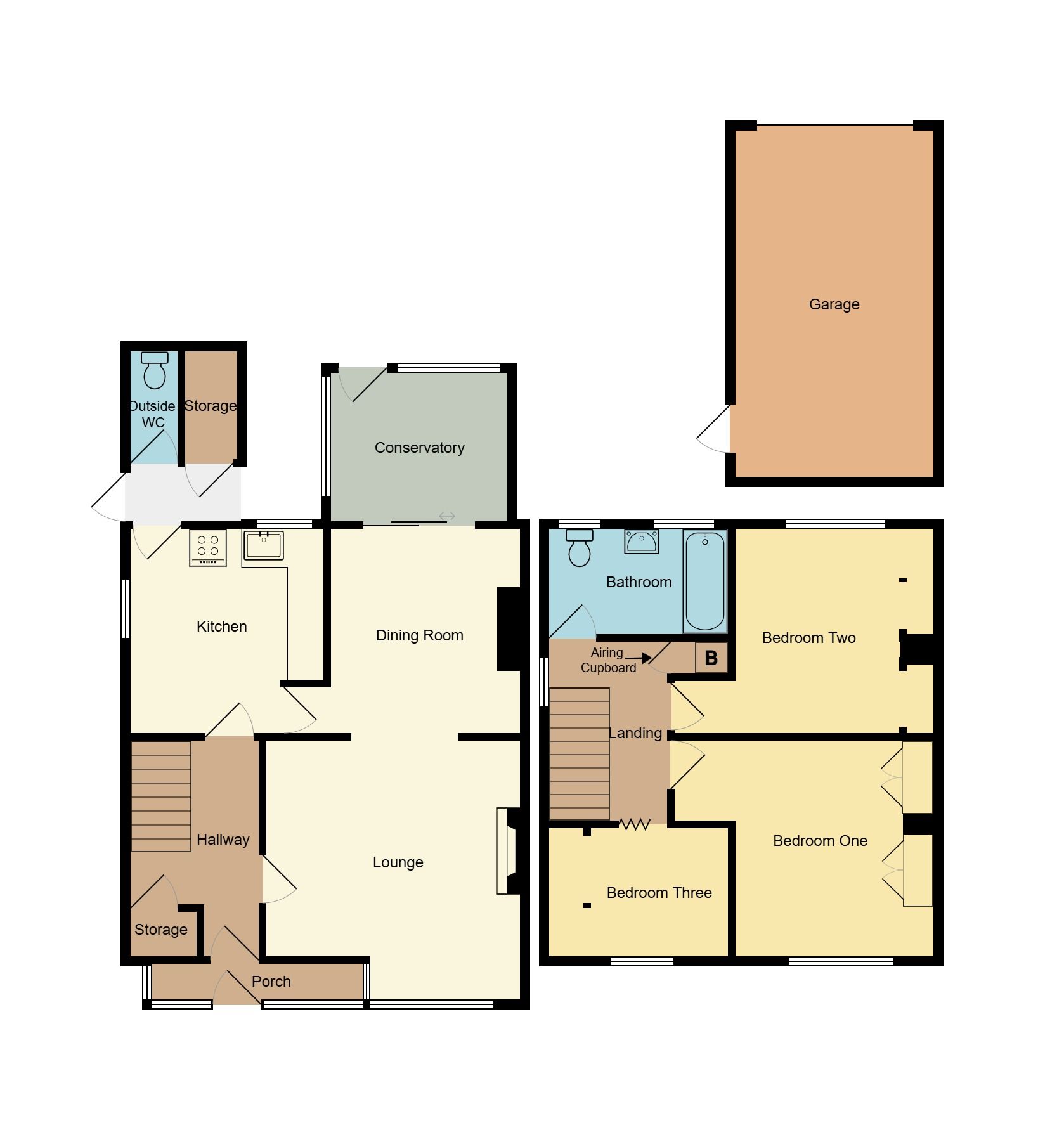 3 bedroom semi-detached house For Sale in Coventry - Floorplan 1.