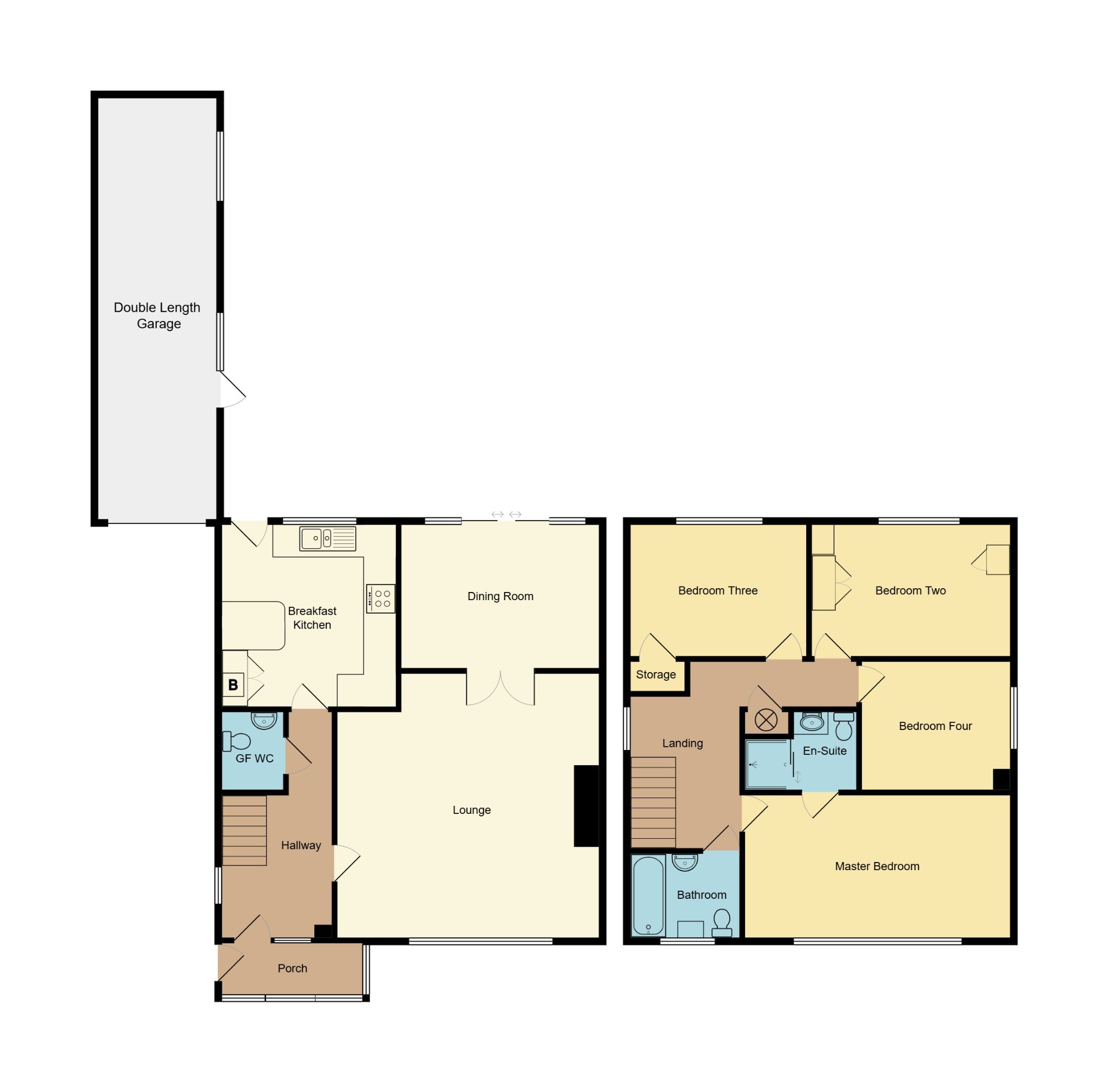 4 bedroom detached house For Sale in Coventry - Floorplan 1.