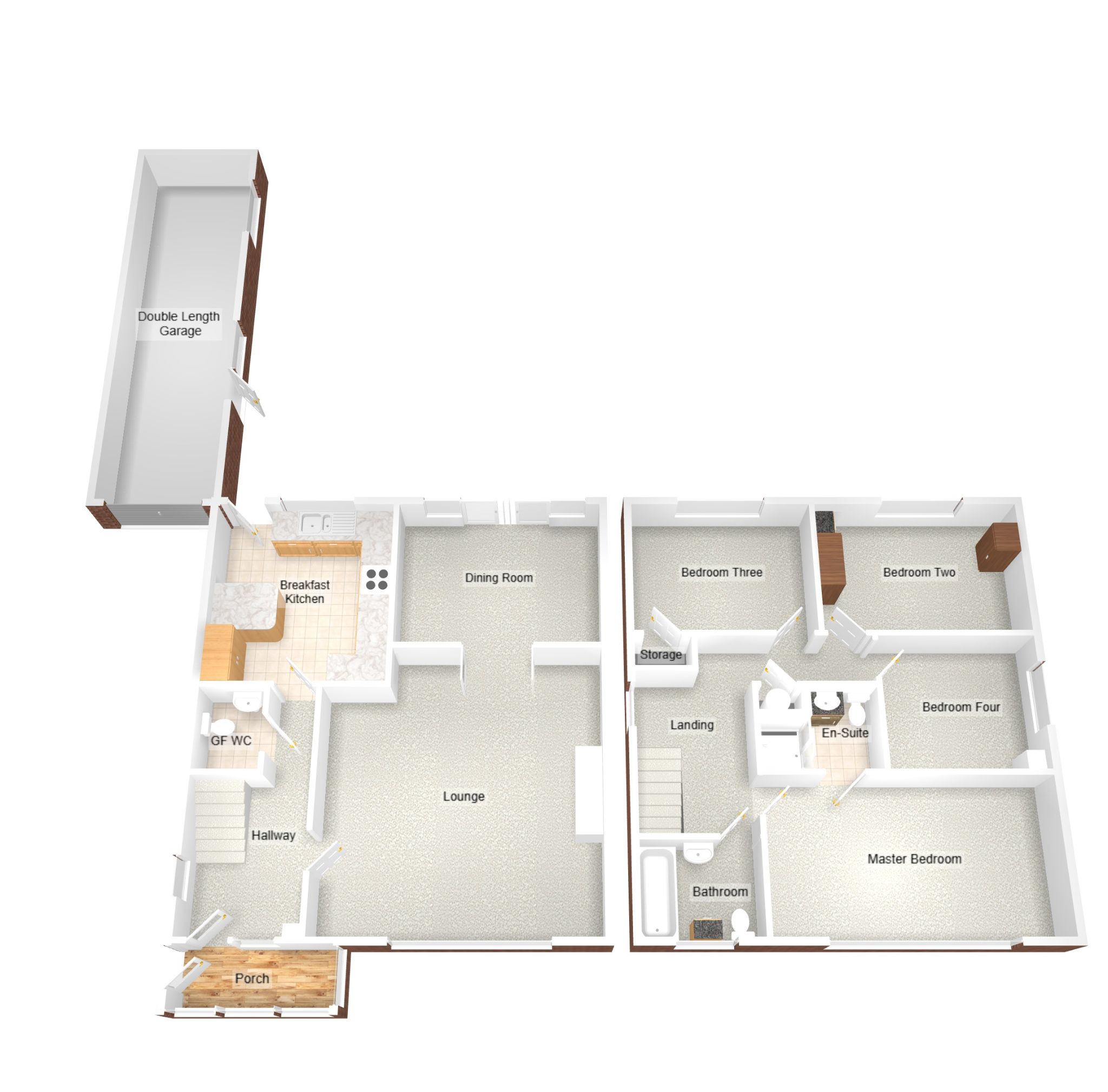 4 bedroom detached house For Sale in Coventry - Floorplan 2.