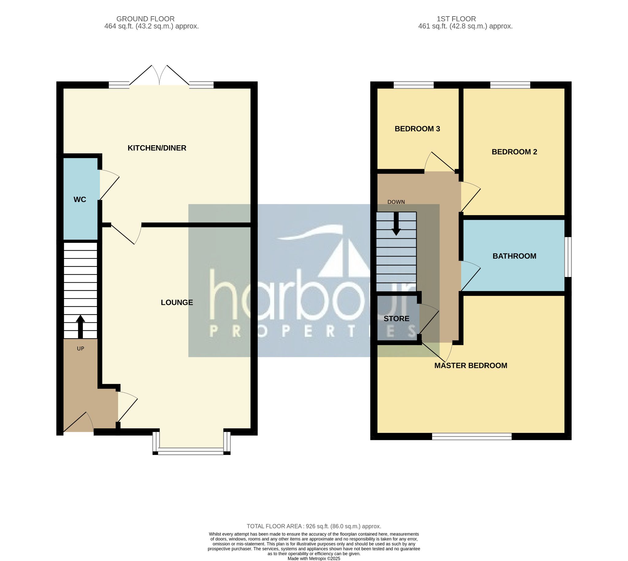 3 bedroom semi-detached house For Sale in Preston - Floorplan 1