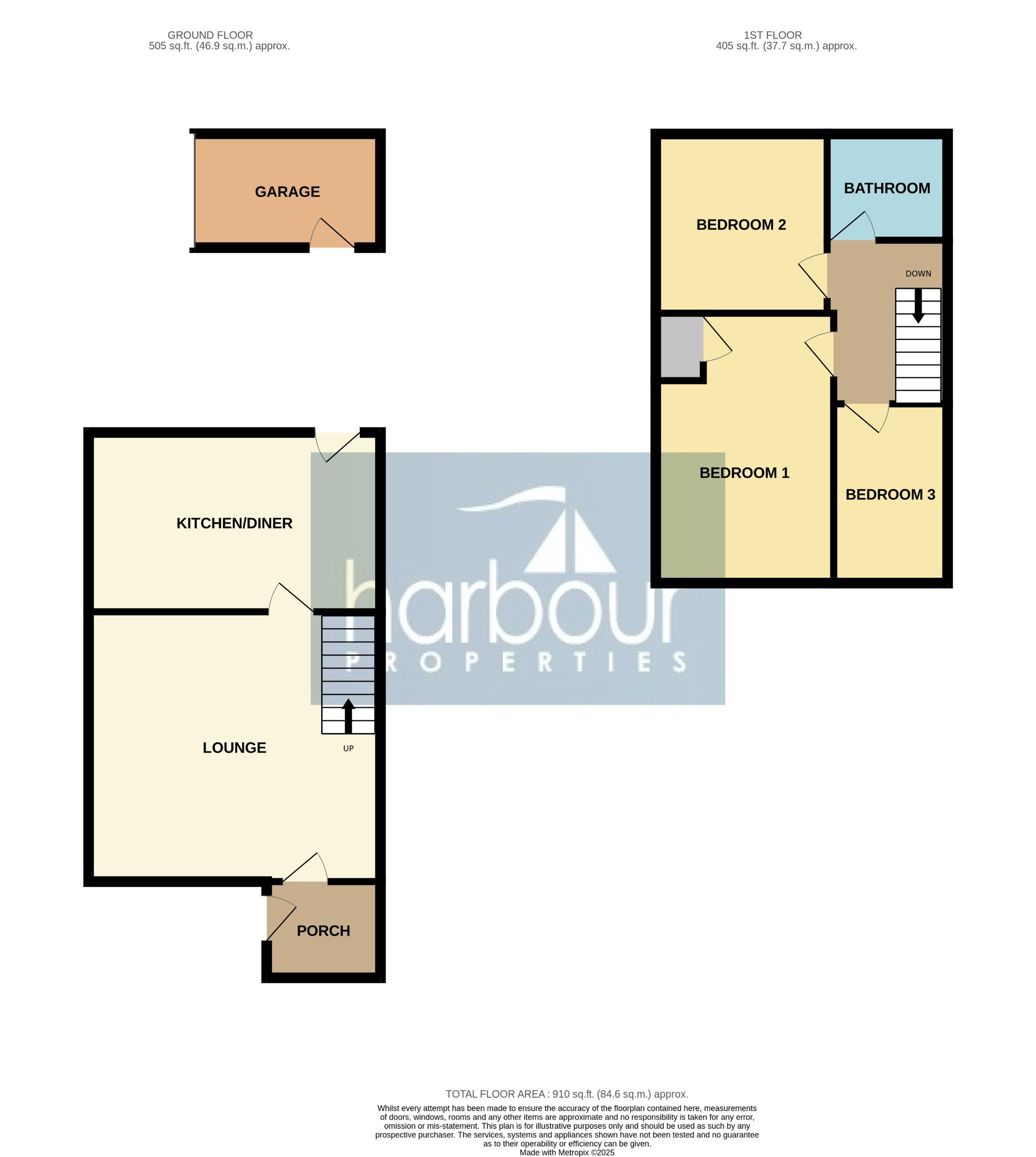 3 bedroom end terraced house For Sale in Preston - Floorplan 1