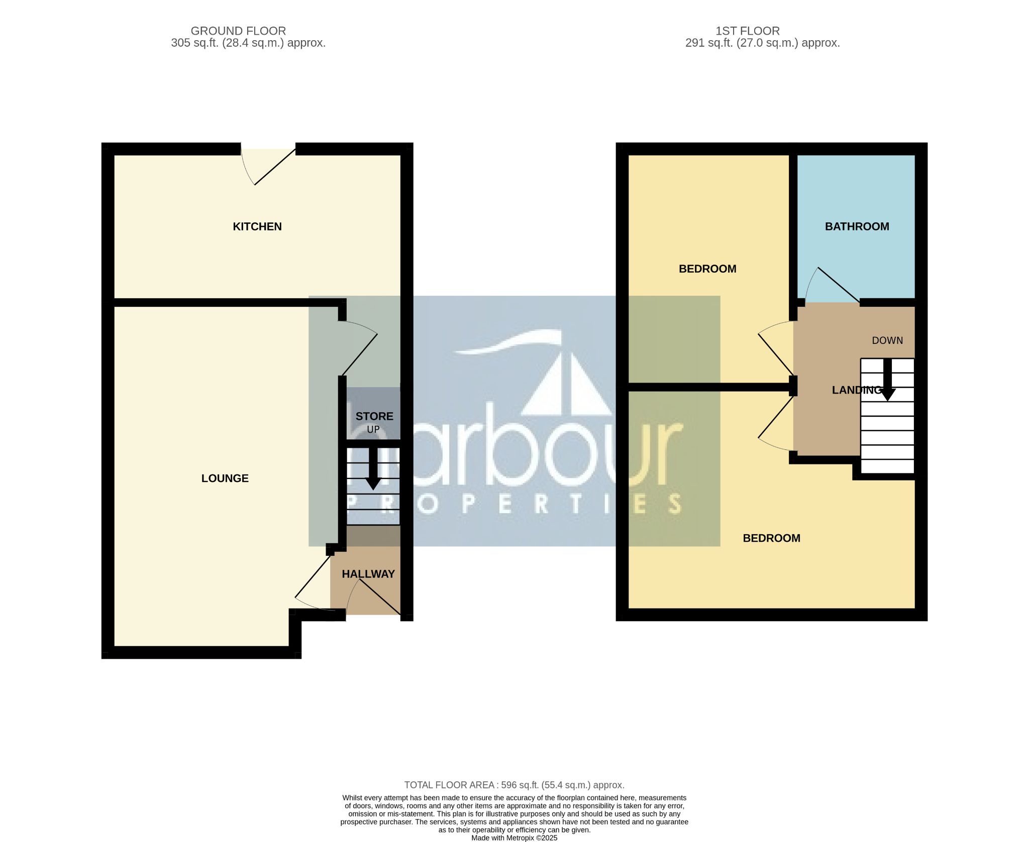 2 bedroom mid terraced house For Sale in Preston - Floorplan 1
