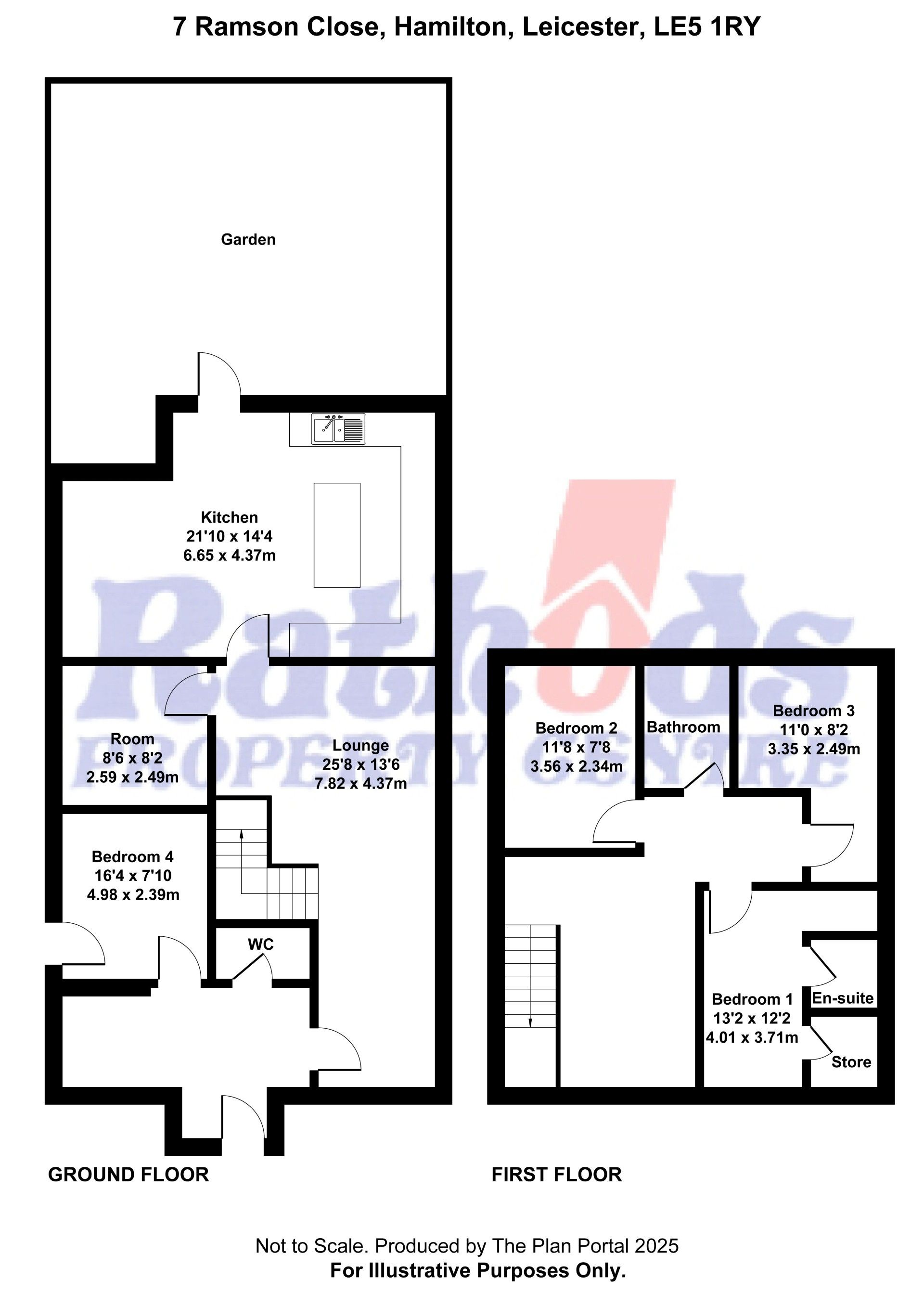 4 bedroom town house For Sale in Leicester - Floorplan 1.