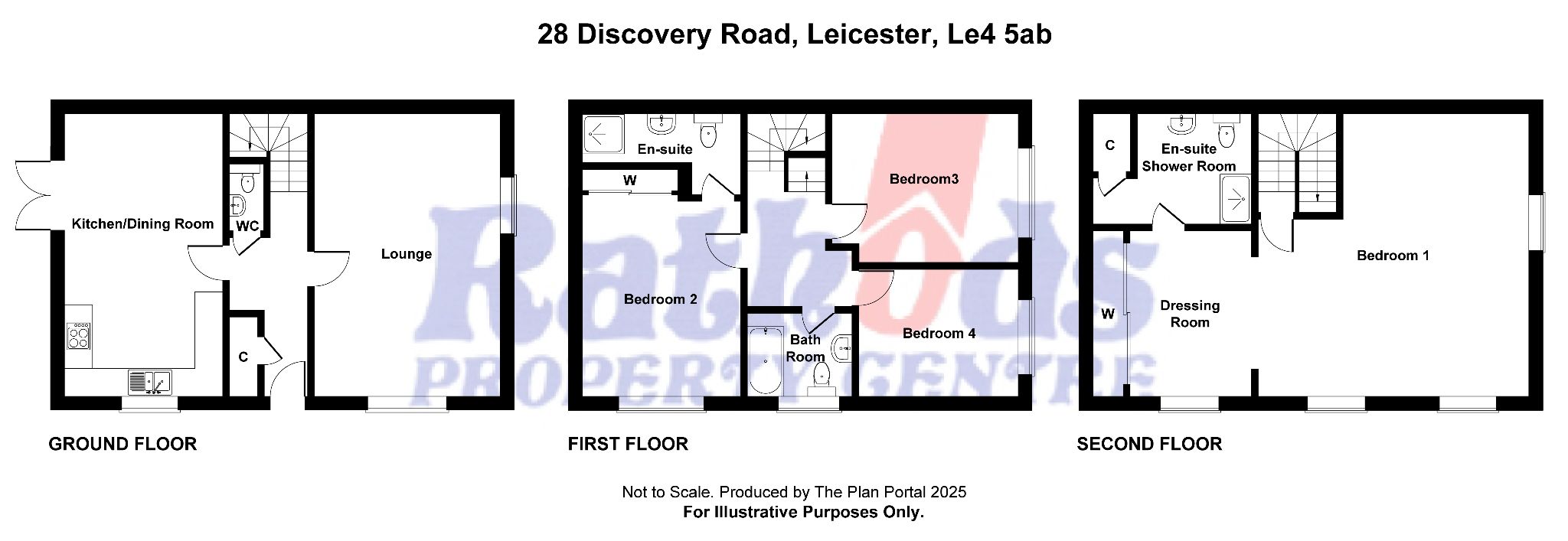 4 bedroom end terraced house For Sale in Leicester - Floorplan 1.
