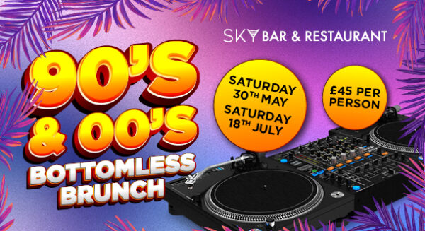 90's and 00's Bottomless Brunch at Sky Bar & Restaurant