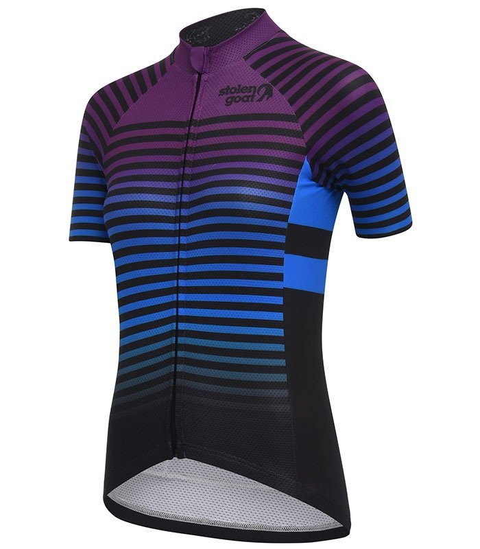 purple cycling kit