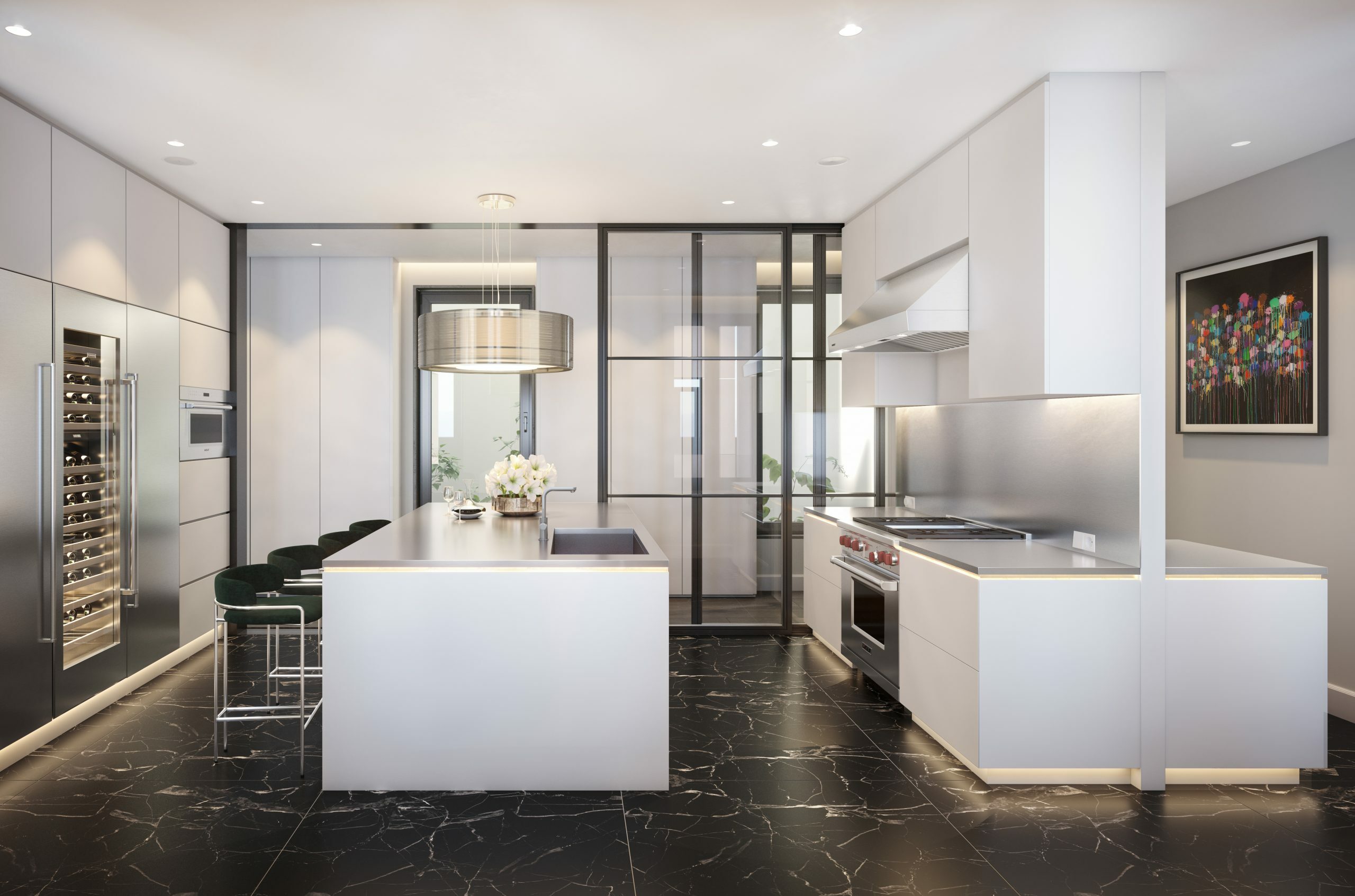 07 Cocina HR blanca encimera inox scaled copy