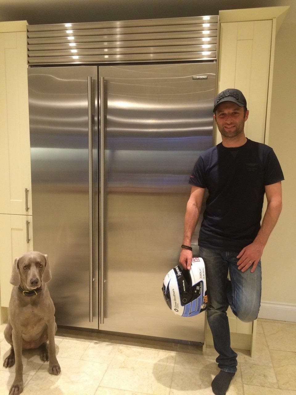 Darren Turner with Sub Zero Fridge