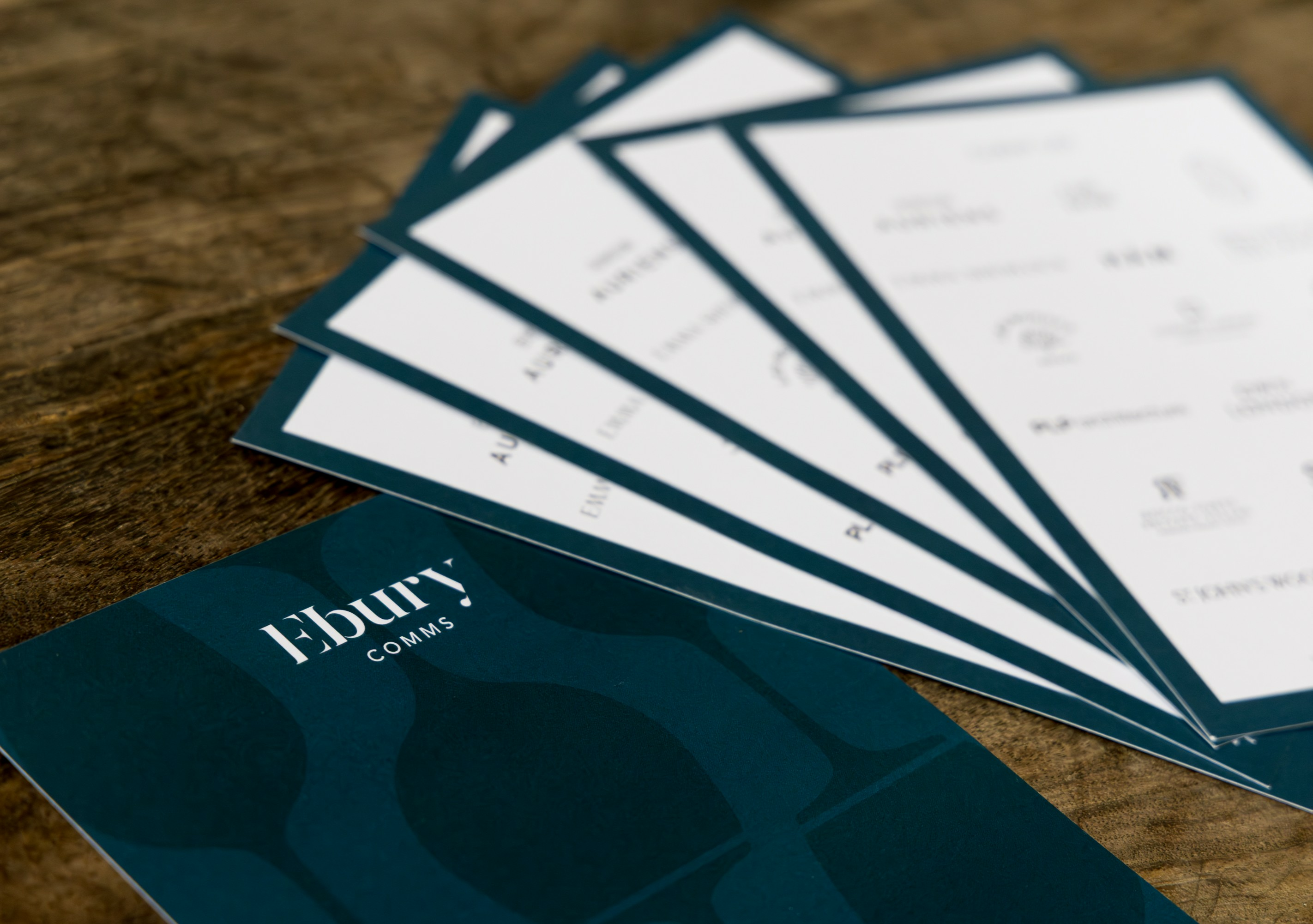 Ebury Comms event branding