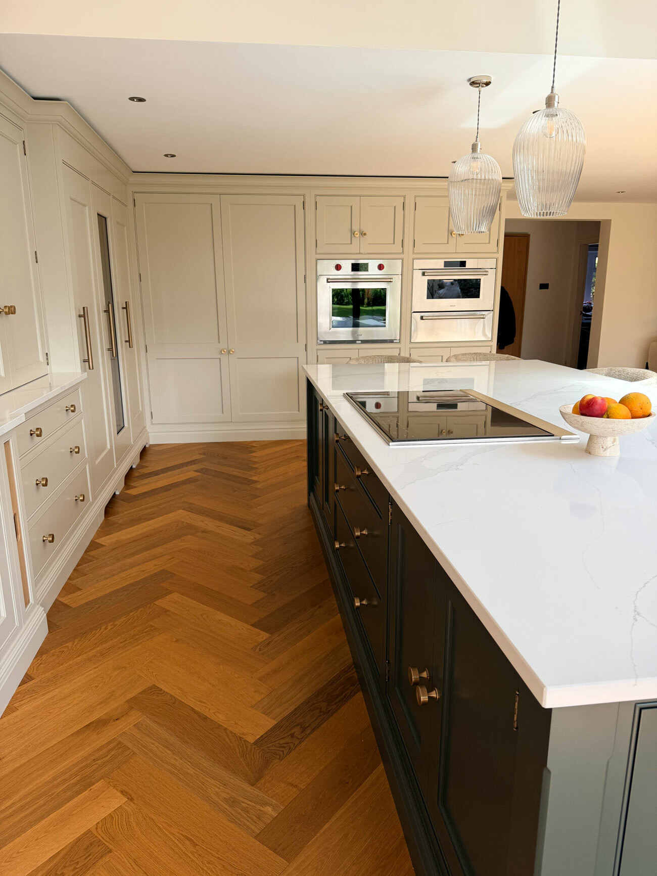 The Tom Howley kitchen island with Wolf induction cooktop