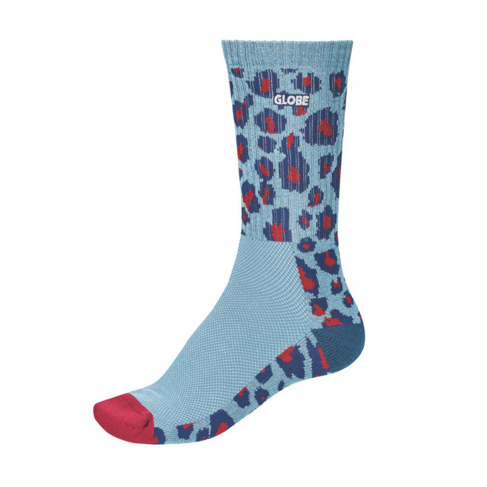 Globe Motion Crew Sock Leopard Gwithian Academy of Surfing