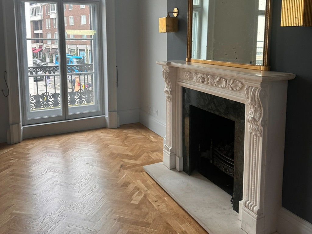 Before home staging image of empty living room ready for transformation