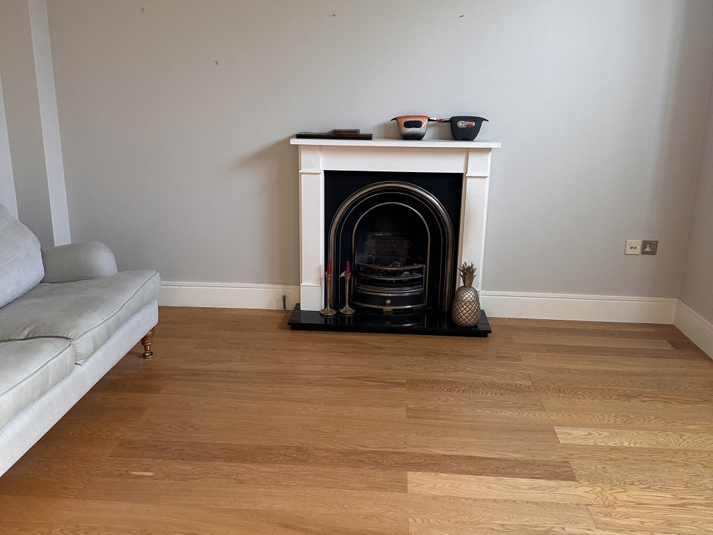 Before home staging image – empty living room in London ready for transformation