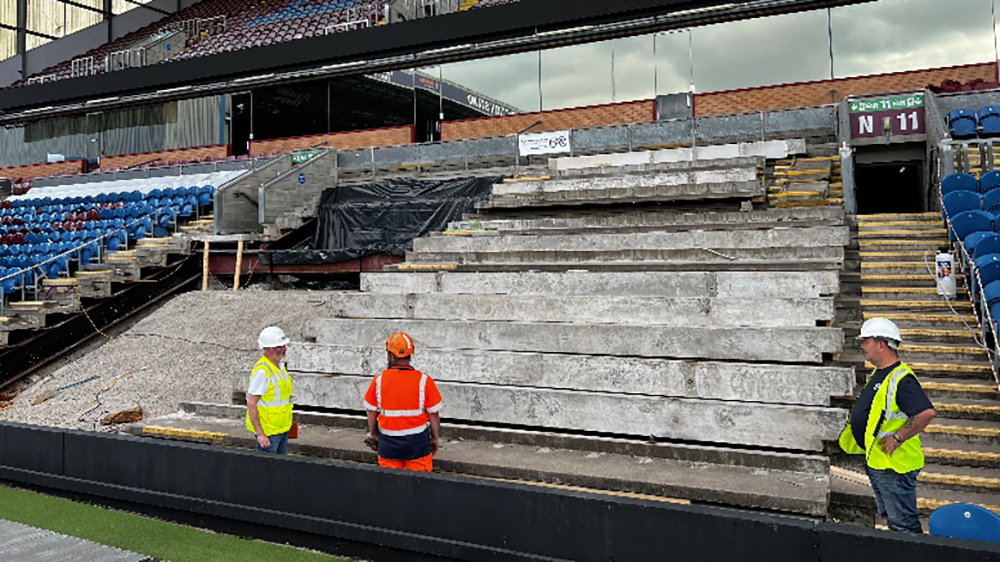 Remedial works to existing Premier League Stadium