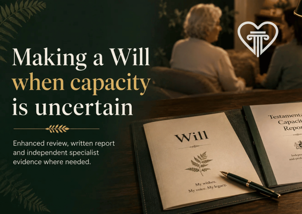 Making a will when capacity is uncertain