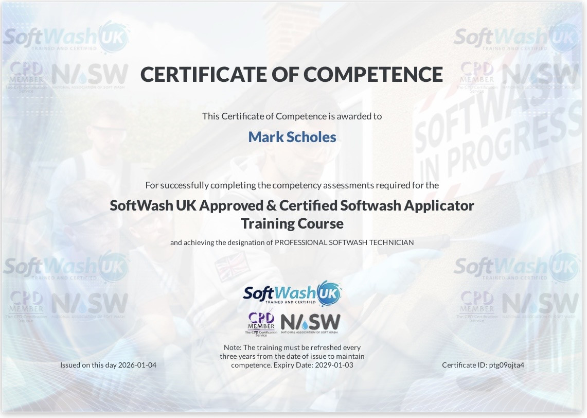 SoftWash Certified