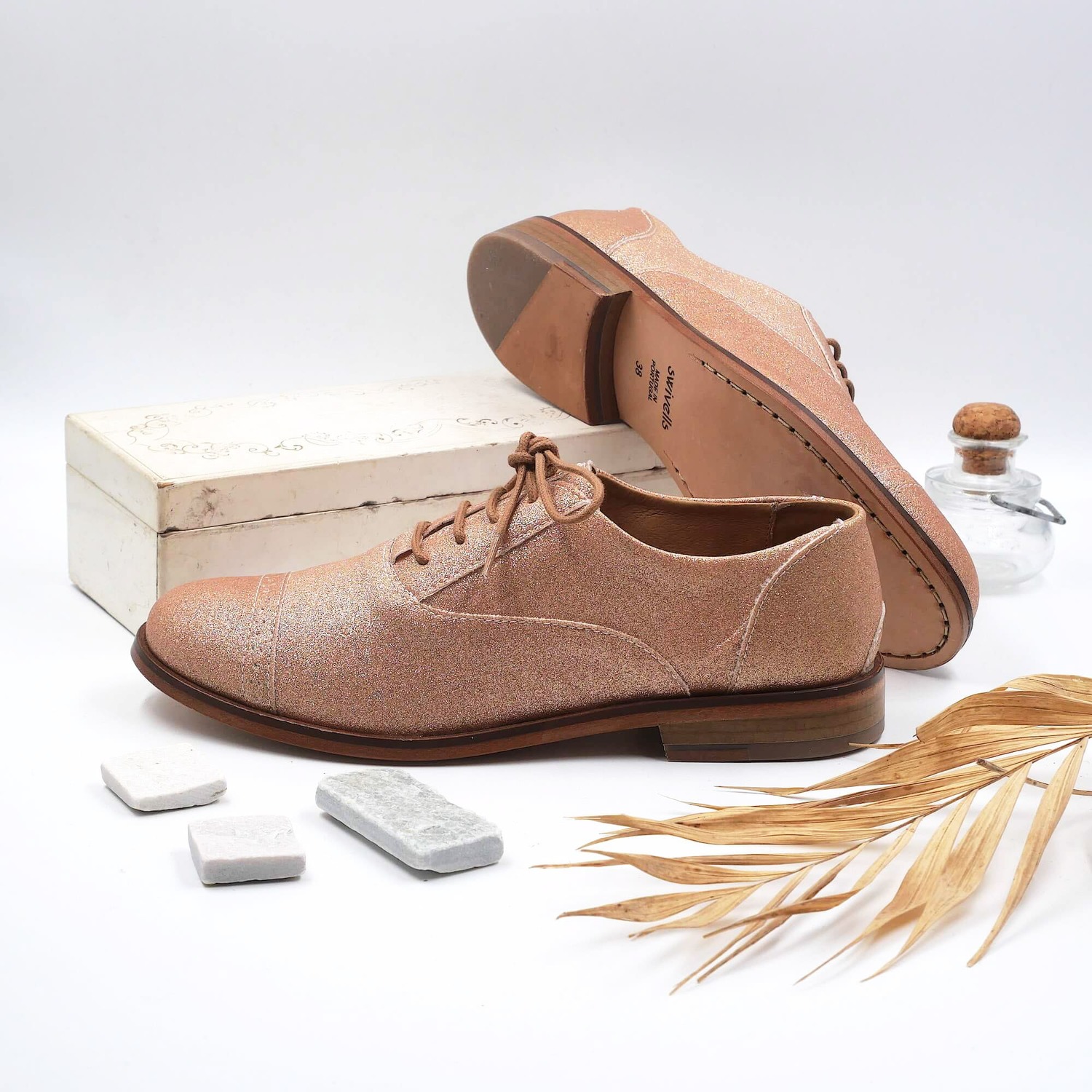 champagne pink shoes