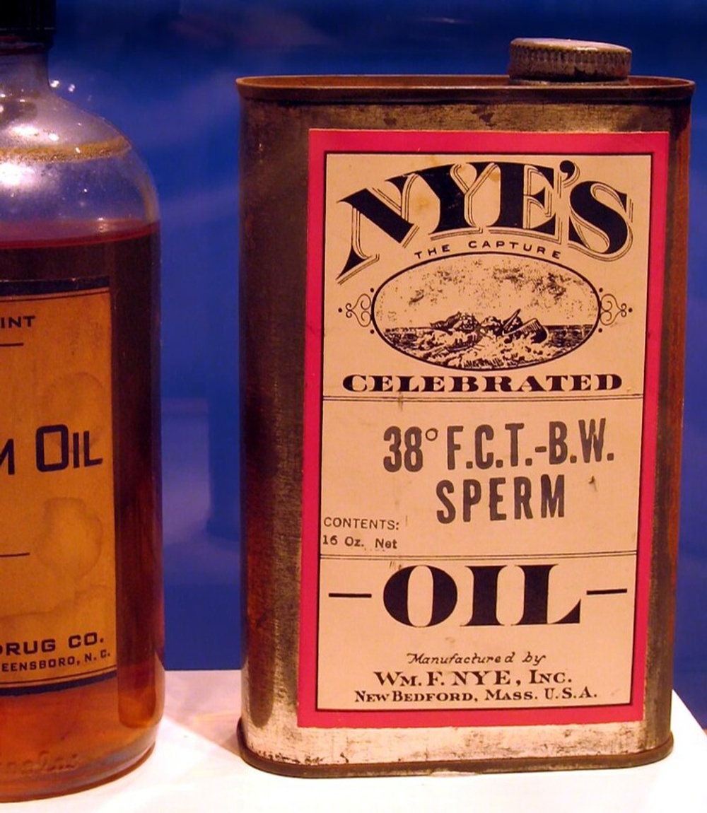 Obsolescence – “Sperm Oil” Made from Whale Fat