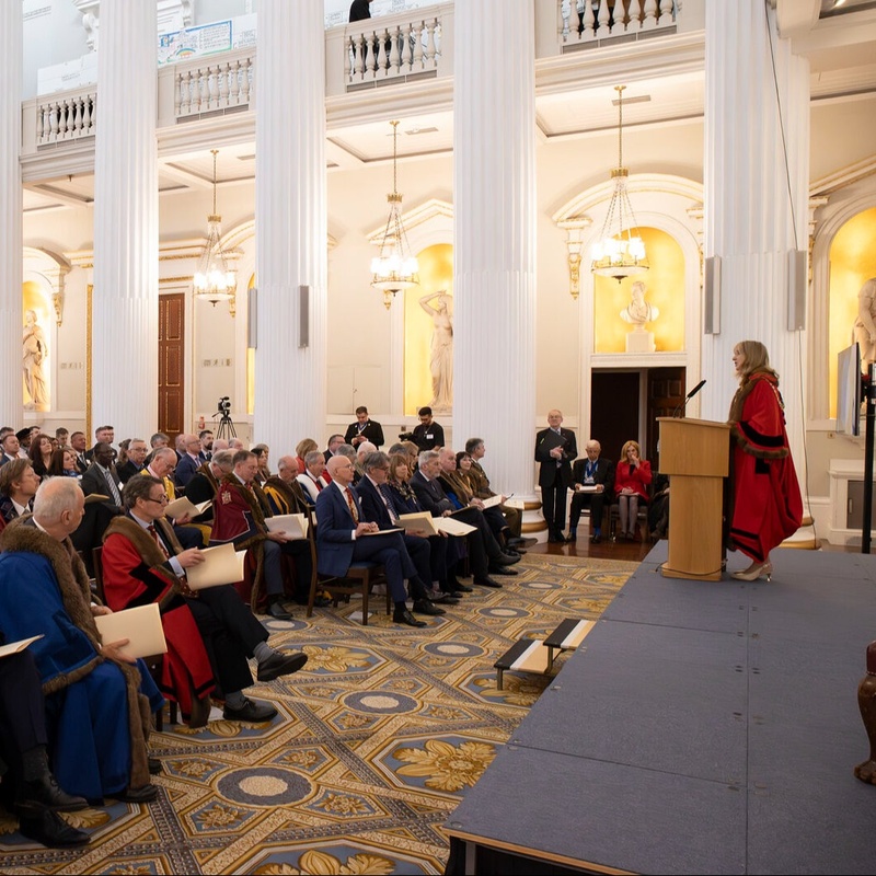 Last week on 12th March, Master Jonathan Spence attended the City & Guilds Foundation Livery Company Prizes Event at Mansion House to present the Tallow Chandlers' Company Health and Social Care Award.