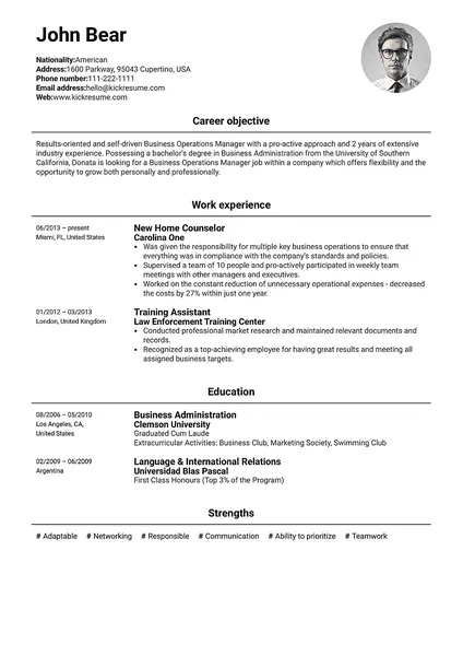 kickresume perfect resume and cover letter are just a click away german resume template