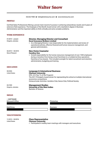 online resume maker for students