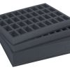 Combi box with 68mm deep raster foam tray and for 72 minis on 32mm bases 2