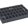 Combi box with 68mm deep raster foam tray and for 72 minis on 32mm bases 3
