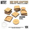 MDF Base adapter - Round 28.5mm to Square 30x30mm 2