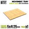 MDF Movement Trays - Slimfit Square 125x100mm 1