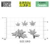 3D Printed Set - Cannabis 3