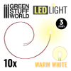 Warm White LED Lights - 3mm 1