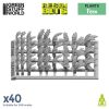 3D Printed Set: Fern leaves 2